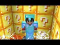 J'ai Survécu 24h sur un monde plat en LUCKYBLOCK sur Minecraft..