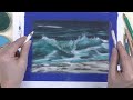 How to paint Waves with Panpastels