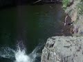 crazy cliff jump