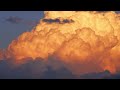 Fluffy clouds time lapse.