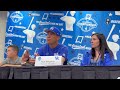 WORSHIP at Press Conference #Nickmingione #kentucky #baseball #cws