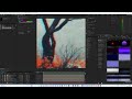 Autumnal Tree & Mountain | Midjourney + Photoshop + LeiaPix + After Effects | Tutorial
