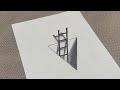 Creating a 3D Ladder Illusion Over a Triangle Pit | Drawing Tutorial