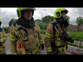 Bus fire - VOLUNTEERS DUTCH FIRE FIGHTERS -