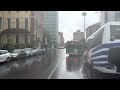 Milan 4K - Morning Rain - Driving Downtown