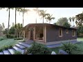 (7x10 Meters) Modern Small House Design | 2 Bedrooms Cabin House Tour