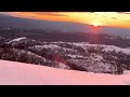 Beautiful snowy sunset on Mount Hamilton California