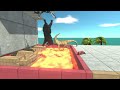 Jump Over the Lava Trap Pool - Animal Revolt Battle Simulator