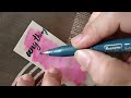 ASMR Scrapbook Making with 🩷 PINK theme #artandcrafts #scrapbookideas #lettering #calligraphy