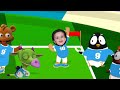 Football simulation: Baby Afhaam Khan