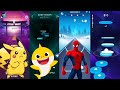 Pikachu Song VS Baby Shark Dance VS Spider-Man Sunflower VS Chicken Song | V Gamer