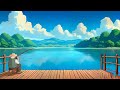 Ghibli Inspired Atmosphere | Fishing in the lake | LoFi and Piano [1 HOUR]