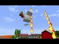 Baby Mikey and Baby JJ Survived The Lava Tsunami Alone in Minecraft (Maizen)