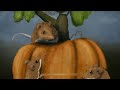 The Pumpkin Mice Digital Illustration from my Coloring Book