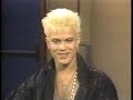 Billy Idol on Letterman, July 24, 1984