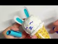 How to make a realistic-looking 3D ice cream (cone) Paper Squishy ~full tutorial (no foam needed)