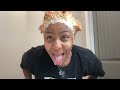 BLEACHING MY TYPE 4 TWA NATURAL HAIR 🏵🦁🧡 | PeNut