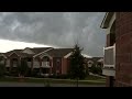 Thunderstorm with high winds passes overhead