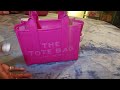 marc jacobs hot pink tote bag #unboxing #marcjacobs #bag