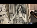 Realistic Janis Joplin Drawing by Nikki Snel