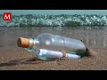 Increíble mensaje en botella ha sorprendido a redes sociales