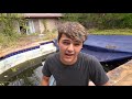 Saving FISH & TURTLES from ABANDONED BackYard POOL!!