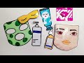 Paper Diy ❄️ Roblox Baddie Skincare and Makeup 💖 Blind Bag Paper | satisfying ASMR | Tutorial