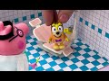 Going to the Dentist for Teeth Checkup with Peppa Pig & Bluey Family | Pretend Play Videos for Kids