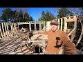 THINGS ARE HAPPENING AT THE CABIN! Floor & Walls | Cabin Build - EP.4