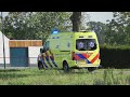 Ambulance 20-148 met spoed vanaf een melding in Zevenbergen