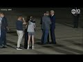 The moment freed Russian prisoners hug their families in US