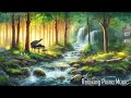 Relaxing Piano Music With Flowing Water in Forest | Sleep | Soothing | Study | Peaceful |