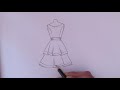 Dress drawing easy design How to draw a beautiful girl dress designs easy step by step for beginners