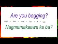 English Tagalog Common Negative Phrases # 153