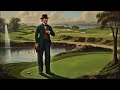 Vintage Golf Course Art Paired with Cool Jazz