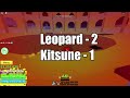 (THE DAMAGE IS CRAZY!!) Kitsune Vs Leopard - Blox Fruits