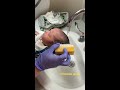 Baby first hair wash!