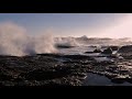 Big Ocean Waves Crashing and powering into rocks | High quality video and ocean sounds | 4k UHD