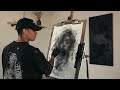CHARCOAL CHAOS INTO BEAUTY | Mad Charcoal Portrait Drawing