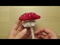 DIY Antique Fabric Mushroom Decoration (vintage)