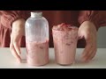 Real strawberry milk 🍓🥛