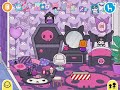 Making a my melody and kuromi themed house!