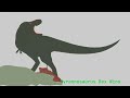 Giganotosaurus Vs Tyrannosaurus Rex - Sticknodes Fight Animation