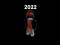 The ROBLOX avatar evolution (2006-2022)