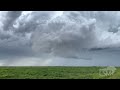 03-12-2023 Kerman, CA - Severe-Warned Supercell (Wall Cloud Time-Lapse)