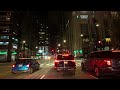 Chicago, IL. - 8K - Relaxing Video - Night Drive Downtown [ASMR]