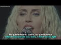 Miley Cyrus - Flowers // Lyrics + Español // Backyard Sessions