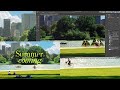 Summer morning ambience 🌱 Design making tutorial