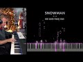 Snowman  - Sia (Piano - See Music)