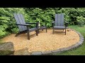 REVEAL! Pea Gravel Seating Area